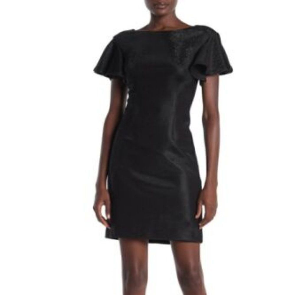NWT Trina Turk Black Barley Shimmer Dress